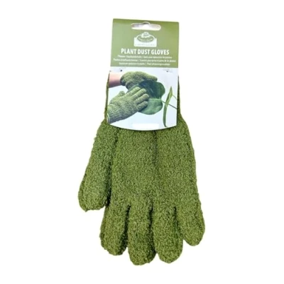 Image of tdl Pair Of Green Plant Dust Duster Gloves