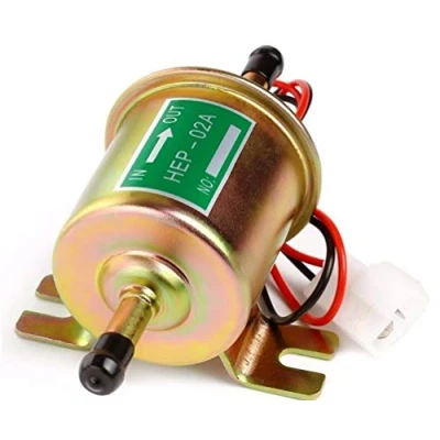 Image of YONEDA Universal 12V Low Pressure 2.5 4 PSI Gas Diesel Inline Electric Fuel Pump HEP 02A (2.5 PSI)