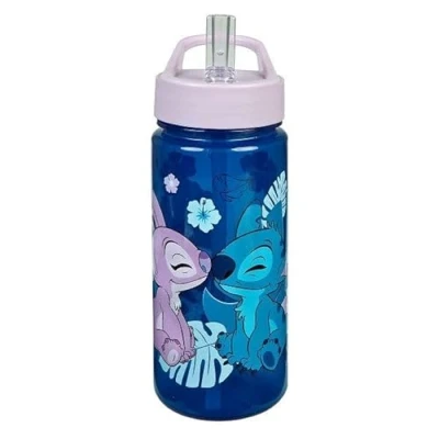 Image of Undercover 6600000082 Lilo &amp; Stitch Water Bottle with Straw and Lid, 500 ml