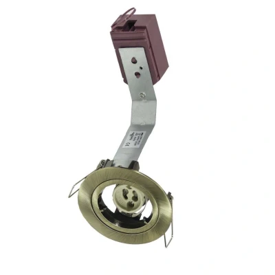Image of Ansell GU10 Downlight Antique Brass Fixed