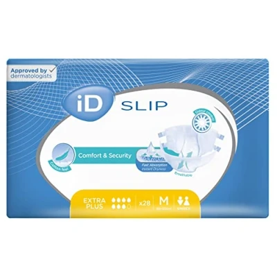 Image of Adult Diaper ID Expert Slip Extra Plus Size Medium (28 Pack).