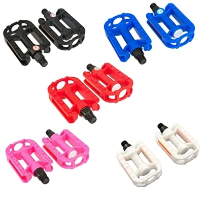 Image of Kids Pair Of 9/16&quot; Bike Pedals (60mm X 80mm) Select Colour: (Blue)