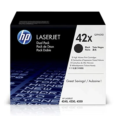 Image of HP Q5942XD 42X High Yield Original LaserJet Toner Cartridges, Black, Multipack