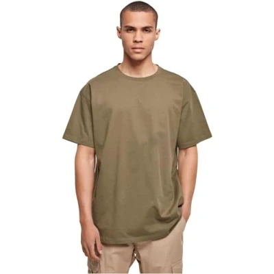 Image of Build Your Brand Men&#039;s Heavy Oversize tee T Shirt, Olive, XL