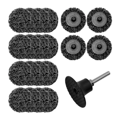 Image of Merryland Strip Disc 50mm Paint Rust for Die Grinder, 50 mm Black Removal 20 Pieces With 6mm Shank, Wheel Stripping Cleaning INOX Stainless Steel Iron Universal 2inch, DGTA022C2