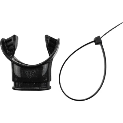 Image of Cressi Regulator Mouthpiece Plus Tie Wrap Black