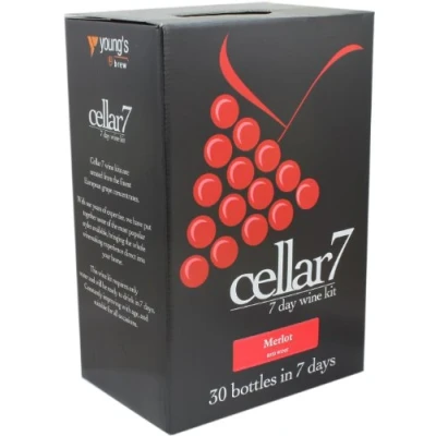 Image of Cellar 7 Merlot 30 Bottle Red Wine Making Kit