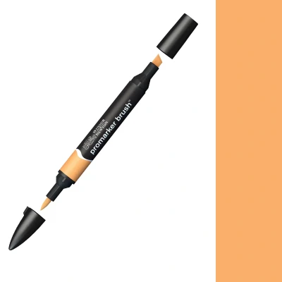 Image of Winsor &amp; Newton, Promarker Brush, 2 Tip: Fine and Wide, Apricot