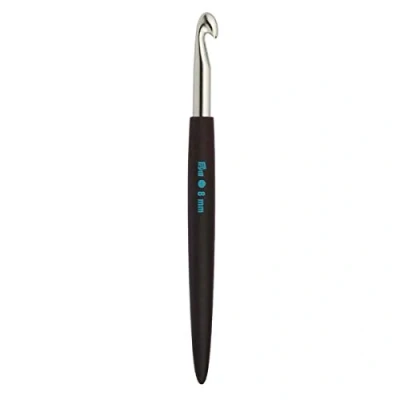 Image of Prym Crochet Hook for Wool, Soft Aluminum, Silver Coloured 8mm x 14cm Length, 17 3 1 cm