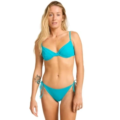 Image of Billabong TIE Side Bikini Bottoms SOL Searcher Tropic Young Womens Blue S