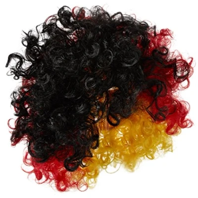 Image of I Love Fancy Dress ILFD2261 German Flag Unisex Afro Supporters Wig