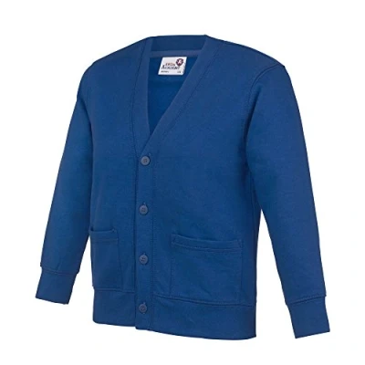Image of AWDis Academy Childrens/Kids Button Up School Cardigan (13 Years) (Deep Royal)
