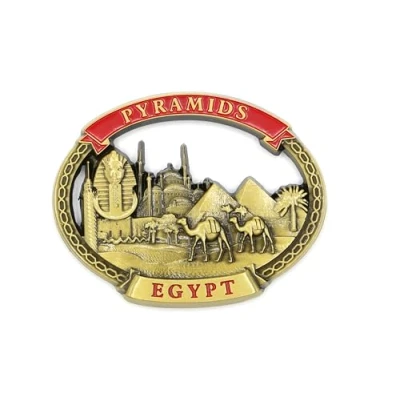 Image of Egypt 3D Metal Fridge Magnet for Kitchen Refrigerator Unique Stylish Design Holiday Souvenir Gift