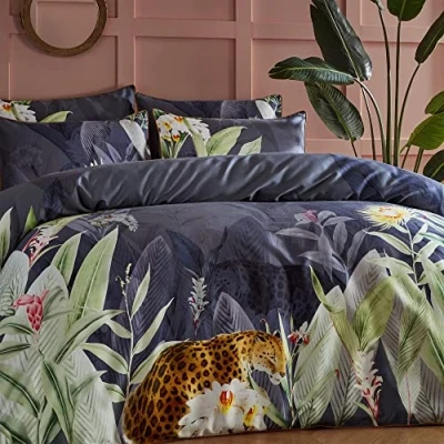 Image of Paoletti Artemis Super King Duvet Cover Set, Cotton, Multi
