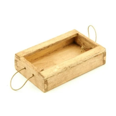 Image of MyTinyWorld Dolls House Miniature Aged Wood Fish Crate