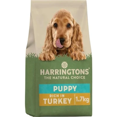 Image of Harringtons Complete Puppy Dry Dog Food Turkey &amp; Rice 1.7kg (Pack of 4) Made with All Natural Ingredients