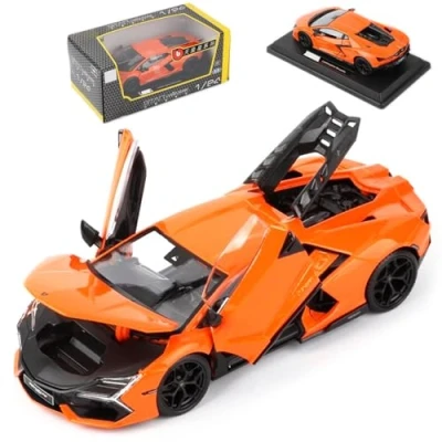 Image of HTLNUZD Bburag 1/24 Alloy Racing Car for Lamborghini Revuelto Adult Supercar Die Cast Vehicles Voiture Gift Collection