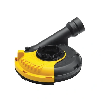 Image of DEWALT DWE46150 XJ Polishing Housing with Suction For 115 125 mm Grinder Tool Free Attachment Compatible AIRLOCK System, Black