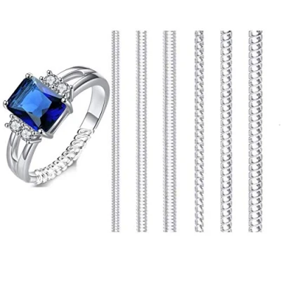 Image of IME Ring Size Adjuster for Loose Rings Invisible Transparent Silicone Guard Clip Jewelry Tightener Resizer 6 Sizes Fit Almost Any