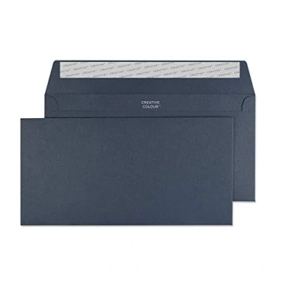Image of Blake Creative Colour 220 DL+ 114X229MM 120 gsm Peel and Seal Wallet Envelope Oxford Blue (Pack of 500)