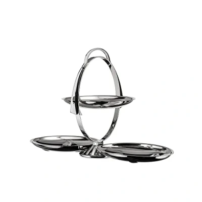 Image of Alessi AM37 Anna Gong, Folding Stand, 18/10 Steel, Polished,27 centimeters, Silver