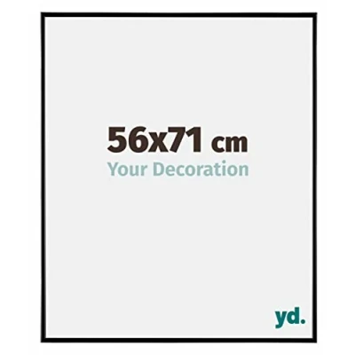 Image of Your Decoration Picture Frame 56x71 cm Decorative Wall in Plastic with Plexiglas Glass Antireflection Excellent Quality Black High Gloss Evry