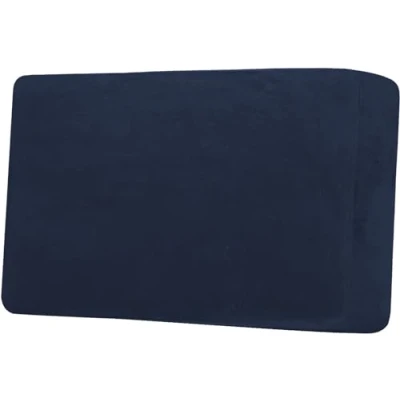 Image of LINGKY Sofa Seat Cushion Cover, Slipcovers Stretch Velvet, Universal Non Slip Couch Covers Replacement for Individual Furniture Protector (Navy,2 Seater)