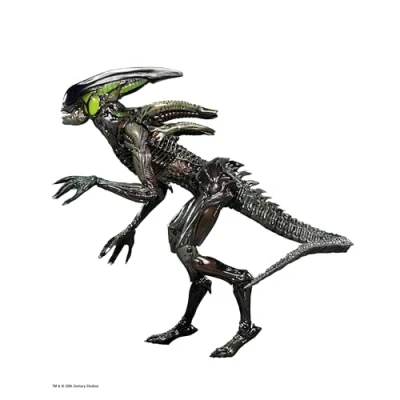 Image of NECA Offical Aliens Fireteam Elite Spitter Alien 7&quot; Scale Action Figurine, Green/Black, Adult Collectible Item, Halloween