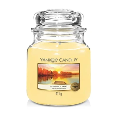 Image of Yankee candle Candle, Autumn Sunset, Medium jar