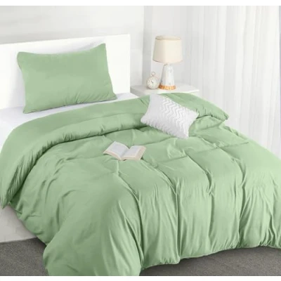 Image of Utopia Bedding Single Duvet Cover Set Pack of 10 Soft Microfibre Polyester Quilt Set, with Pillow case (Sage)