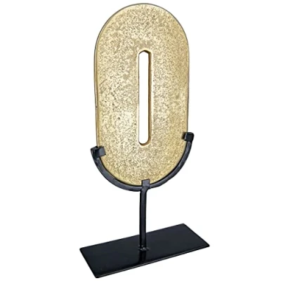 Image of Gilde Decorative Sculpture, Aluminium, Gold Coloured, Höhe 39 cm
