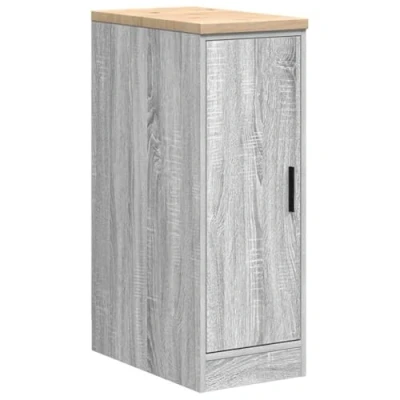 Image of vidaXL Garage Storage Cabinet Grey Sonoma Pine Wood Tool Cupboard for Garage/Workshop 30x51x85 cm