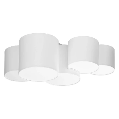 Image of TK Lighting 5 bulb Mona ceiling light, white