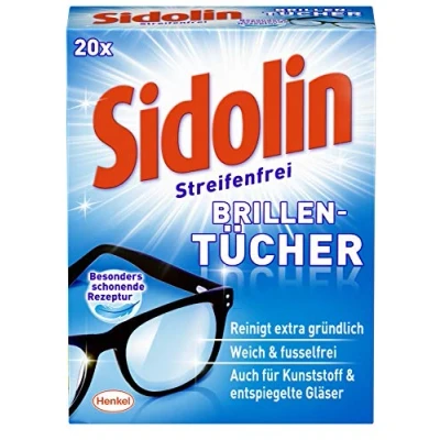 Image of Sidolin Lens Cleaning Tissues 4 Packs of 20)