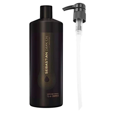Image of Sebastian Professional Dark Oil Lightweight Shampoo 1000ml with Pump dispenser