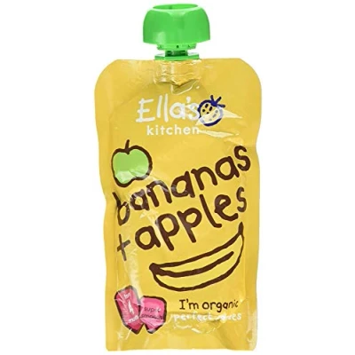Image of Ella&#039;s Kitchen Stage 1 Baby Food Apples &amp; Bananas 120g (Case of 7)