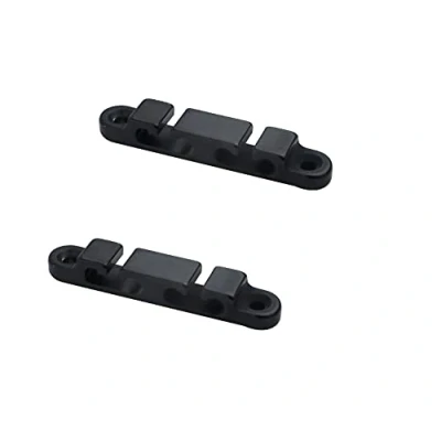 Image of Guyker 2Pcs 4 String Retainer/String Guide for Electric Bass Head Retainer Tree Buckle Groove SR6, Black