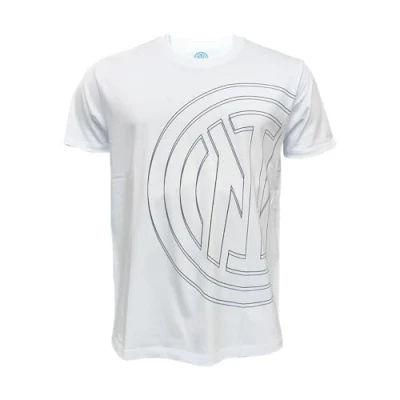 Image of Inter Oversized White Logo T Shirts Mens, Blue, L