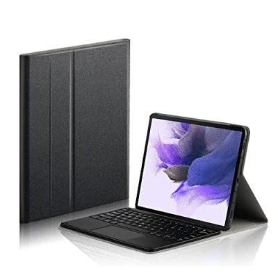 Image of VBESTLIFE Tablet Bluetooth Keyboard with Touchpad, Detachable, PU Leather Case, for Samsung Galaxy Tab A7 T500/T505 10.4in(black)