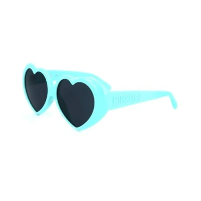 Image of Sunglasses Moschino Mos128/s col. mvu/ir Woman GÃ©omÃ©trique Light blue