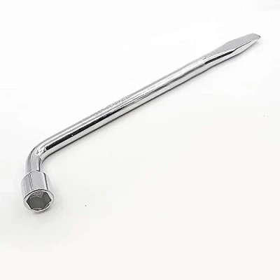Image of TopHomer 17MM Lug Wrench Chrome Vanadium Steel L Type Wheel Nut Hex Key Socket Spanner Ideal for Repair Car