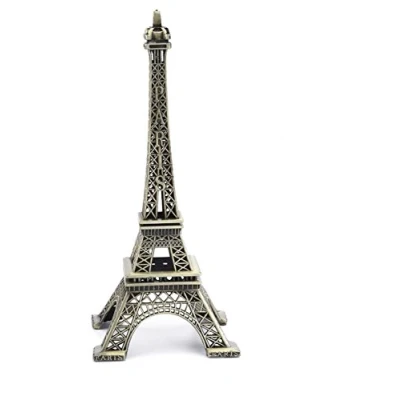Image of PROW® 15cm Paris Eiffel Tower Iron Craft Architecture Model Desktop Home Decoration Art Gift, Bronze