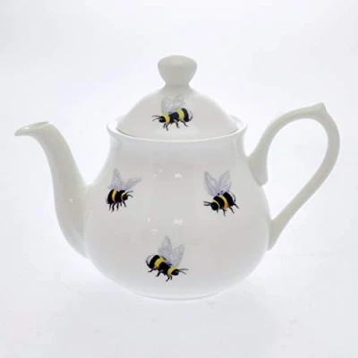 Image of Small Bumble Bees Fine Bone China Teapot