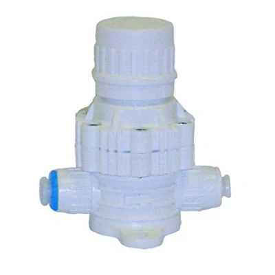 Image of Adjustable Inline Water Pressure Regulator Valve 1/4&quot; Pushfit RO Reverse Osmosis