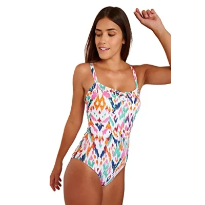 Image of Livia Women&#039;s Michela Makassa One Piece Swimsuit, Ecru, S