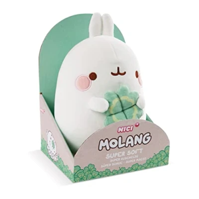 Image of NICI 48874 Cloverleaf Gift Packaging, Soft Toy Molang 16cm