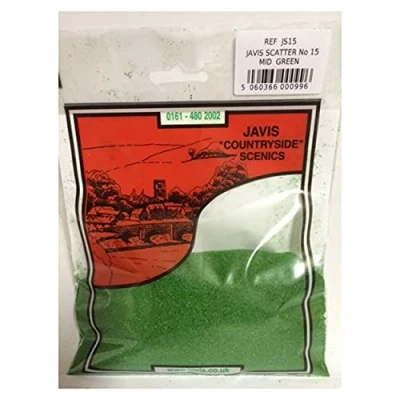 Image of Javis Scenic Scatter, Model Railway/Wargaming, Mid Green