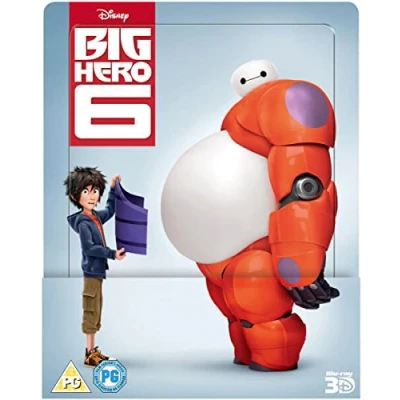 Image of Big Hero 6 3D (Includes 2D Version) Limited Edition Steelbook Blu ray
