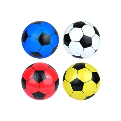 Image of HENBRANDT Assorted PVC Football Balls 22.5cm (Uninflated) and Sports Pump Set