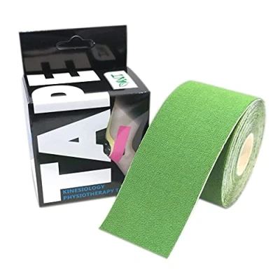 Image of NT Kinesiology Elastic Tape 5m x 5cm Roll of Muscle Support for Exercise, Sports &amp; Injury Recovery (Green)